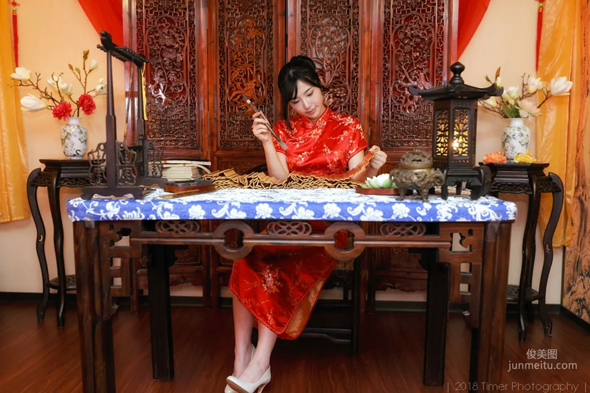 [Taiwan Beauties] Zora Chen Siying, New Year Fashion Studio Shoot (Part 1) Photo Set photo 41