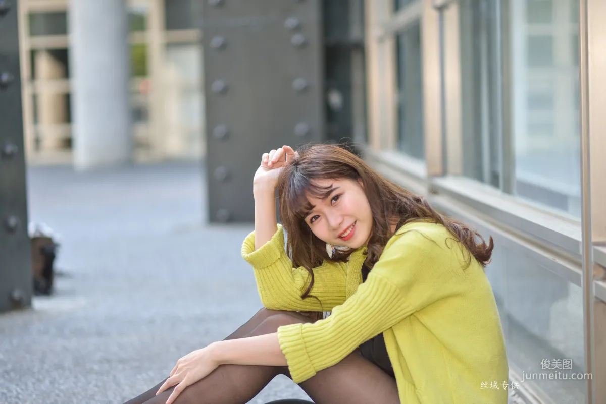 [Taiwan Beauties] Ti Ti National Taiwan Museum of Fine Arts. Fashion Black Stockings Street Snap Photo Set photo 96