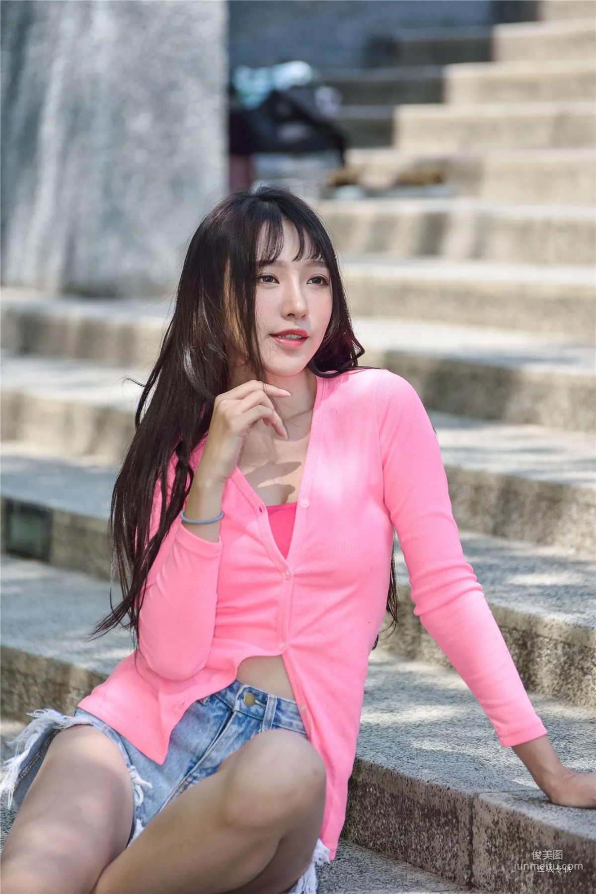 [Taiwan Beauties] Bi Bier Gome Fashion Denim Street Snap Photo Set photo 116