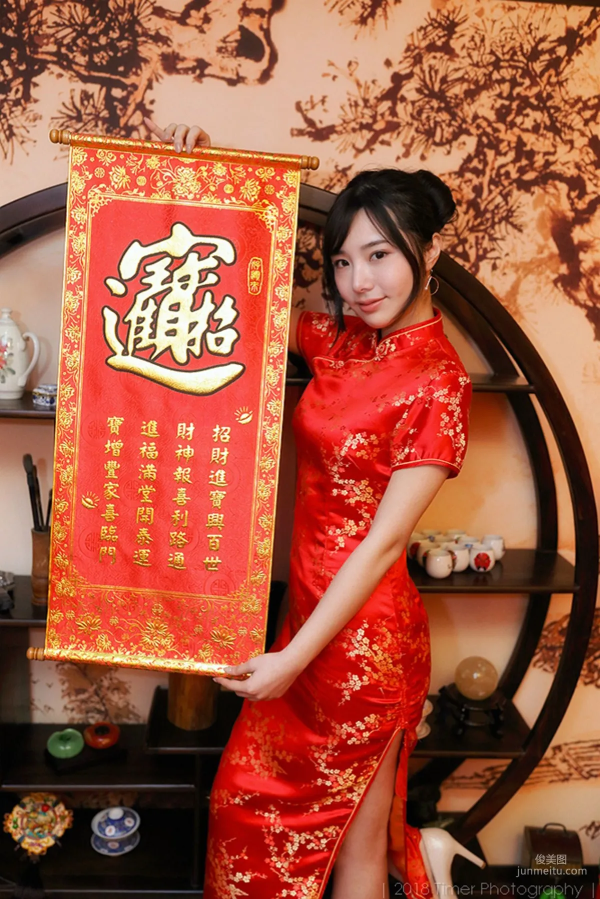 [Taiwan Beauties] Zora Chen Siying, New Year Fashion Studio Shoot (Part 1) Photo Set photo 17