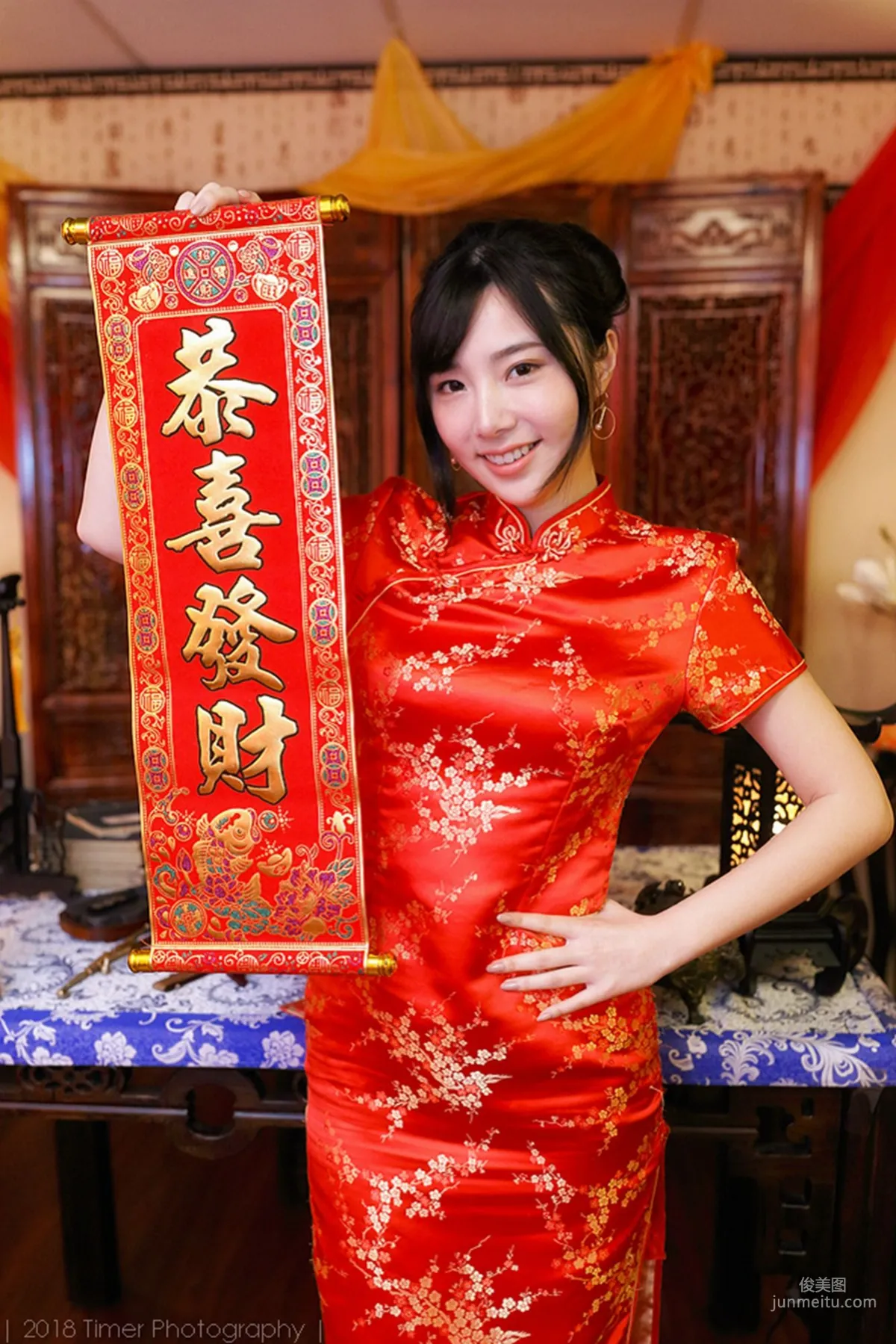 [Taiwan Beauties] Zora Chen Siying, New Year Fashion Studio Shoot (Part 1) Photo Set photo 6