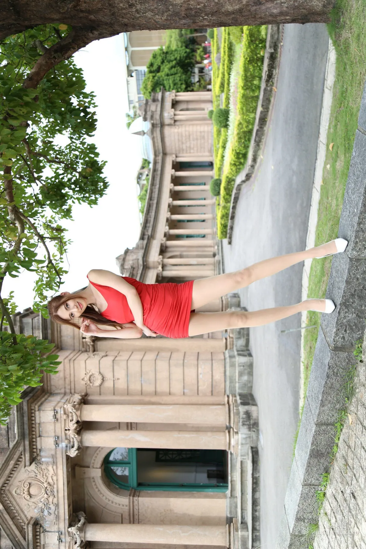 [Taiwan Beauties] Candice Cai Yixin - Red Dress Street Snap Photo Set photo 55
