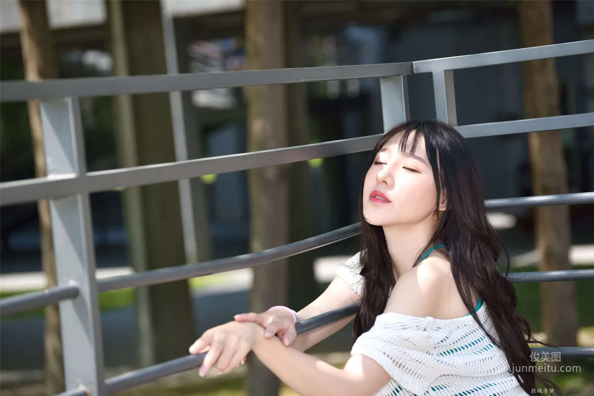 [Taiwan Beauties] Bi Bier, National Beauty. Fashion Fresh Outdoor Shoot Photo Set photo 46