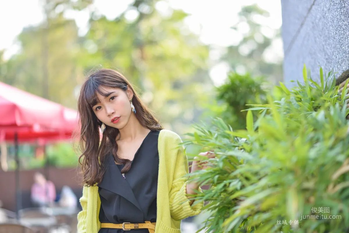 [Taiwan Beauties] Ti Ti National Taiwan Museum of Fine Arts. Fashion Black Stockings Street Snap Photo Set photo 120
