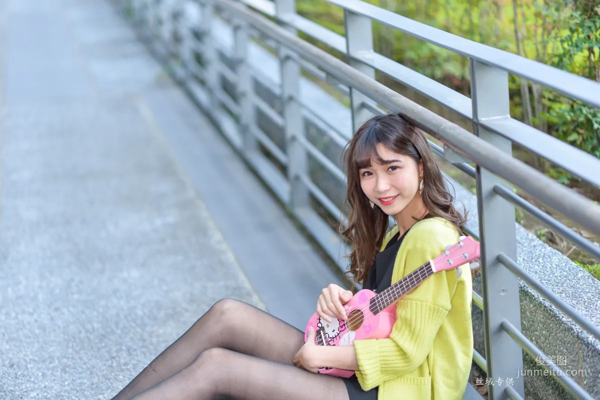 [Taiwan Beauties] Ti Ti National Taiwan Museum of Fine Arts. Fashion Black Stockings Street Snap Photo Set photo 55