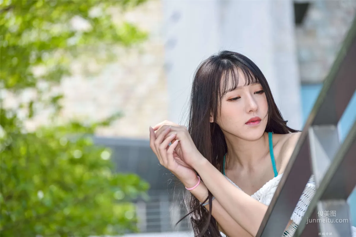 [Taiwan Beauties] Bi Bier, National Beauty. Fashion Fresh Outdoor Shoot Photo Set photo 26