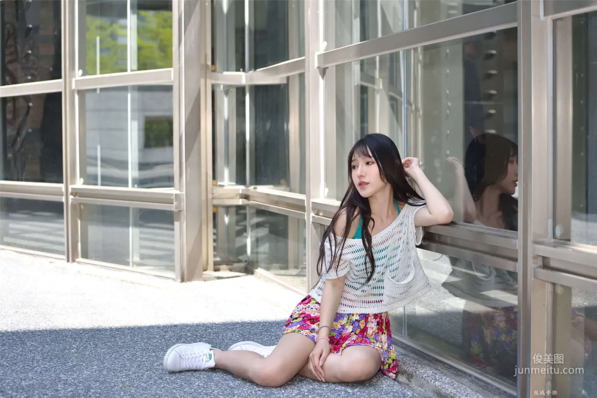 [Taiwan Beauties] Bi Bier, National Beauty. Fashion Fresh Outdoor Shoot Photo Set photo 94