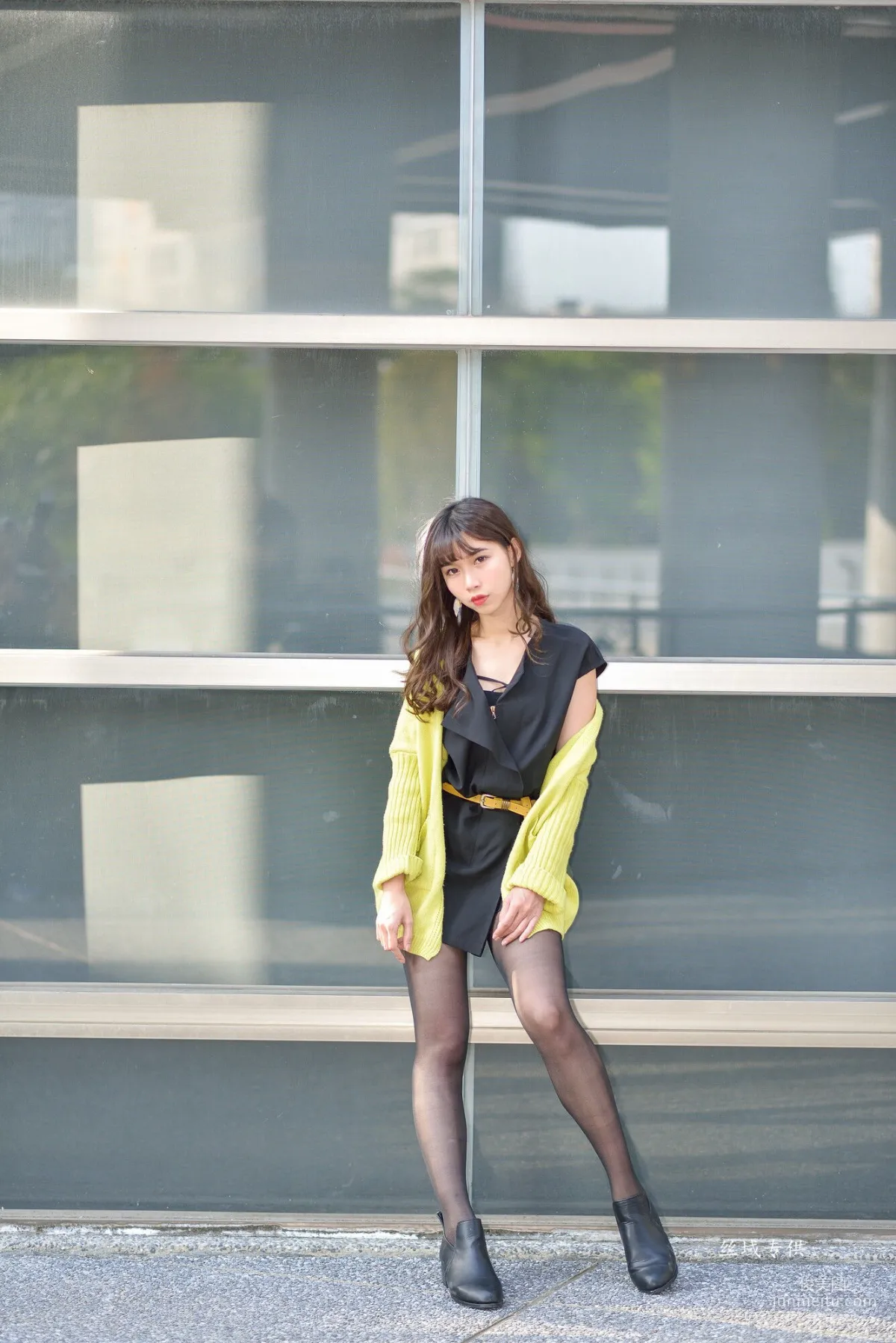 [Taiwan Beauties] Ti Ti National Taiwan Museum of Fine Arts. Fashion Black Stockings Street Snap Photo Set photo 81