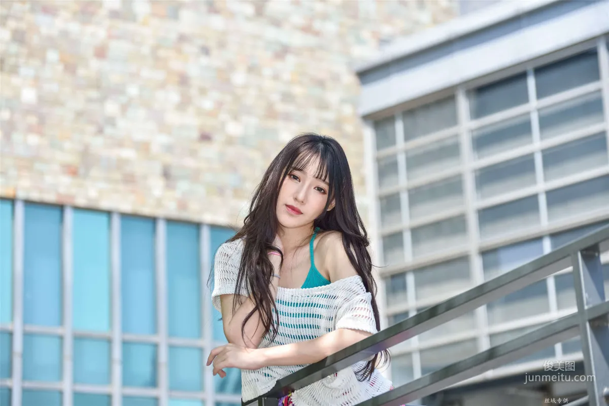 [Taiwan Beauties] Bi Bier, National Beauty. Fashion Fresh Outdoor Shoot Photo Set photo 18