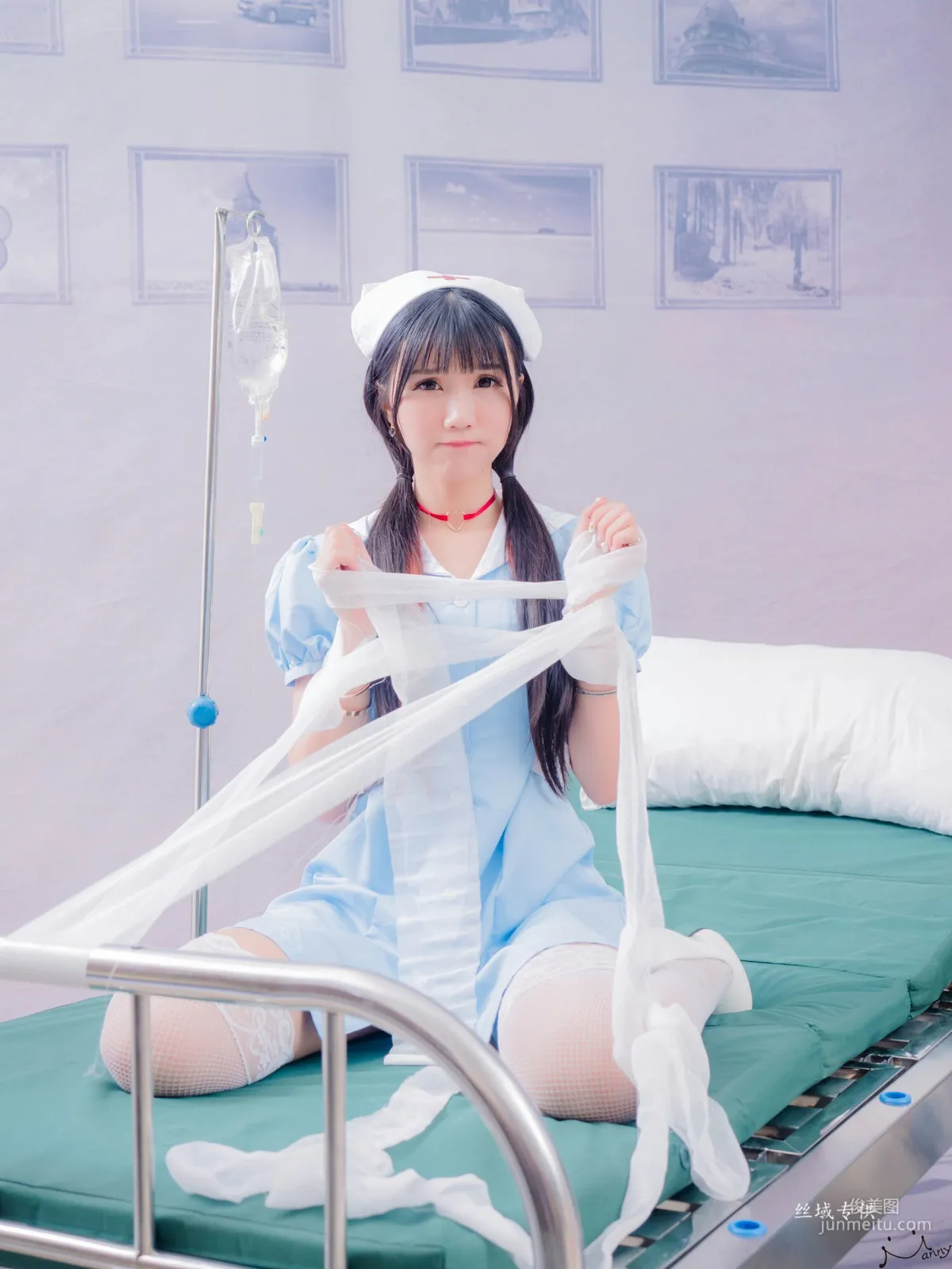 [台湾正妹] 喬喬兒《粉蓝護士風》 写真集5