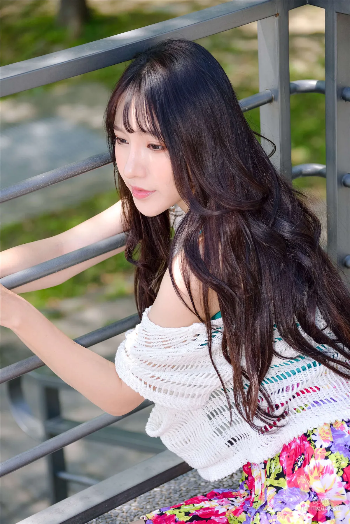 [Taiwan Beauties] Bi Bier, National Beauty. Fashion Fresh Outdoor Shoot Photo Set photo 42