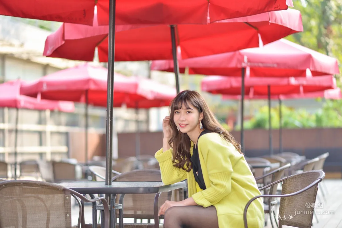 [Taiwan Beauties] Ti Ti National Taiwan Museum of Fine Arts. Fashion Black Stockings Street Snap Photo Set photo 102