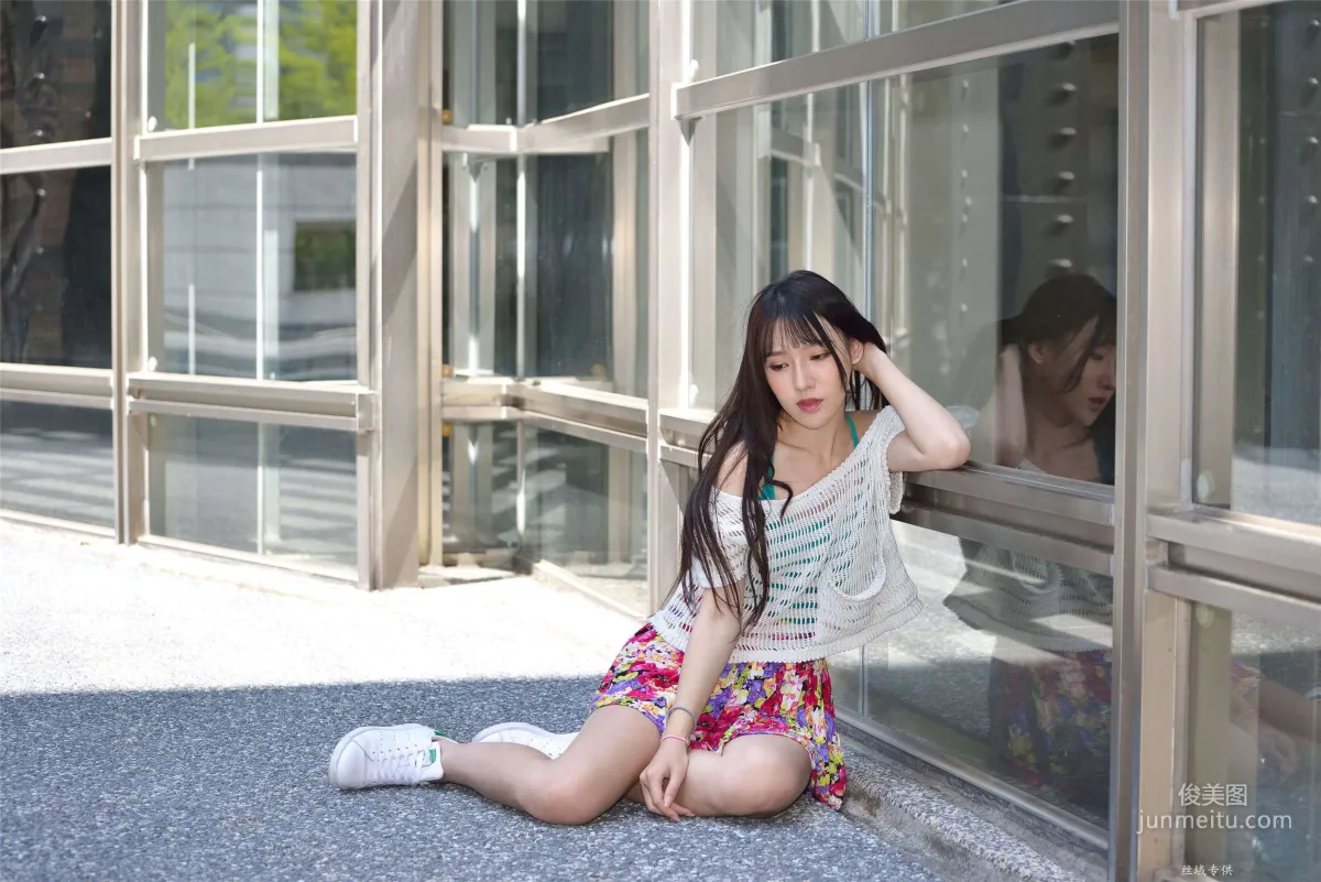 [Taiwan Beauties] Bi Bier, National Beauty. Fashion Fresh Outdoor Shoot Photo Set photo 93