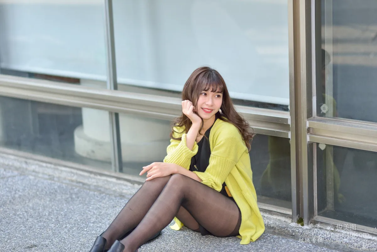 [Taiwan Beauties] Ti Ti National Taiwan Museum of Fine Arts. Fashion Black Stockings Street Snap Photo Set photo 97