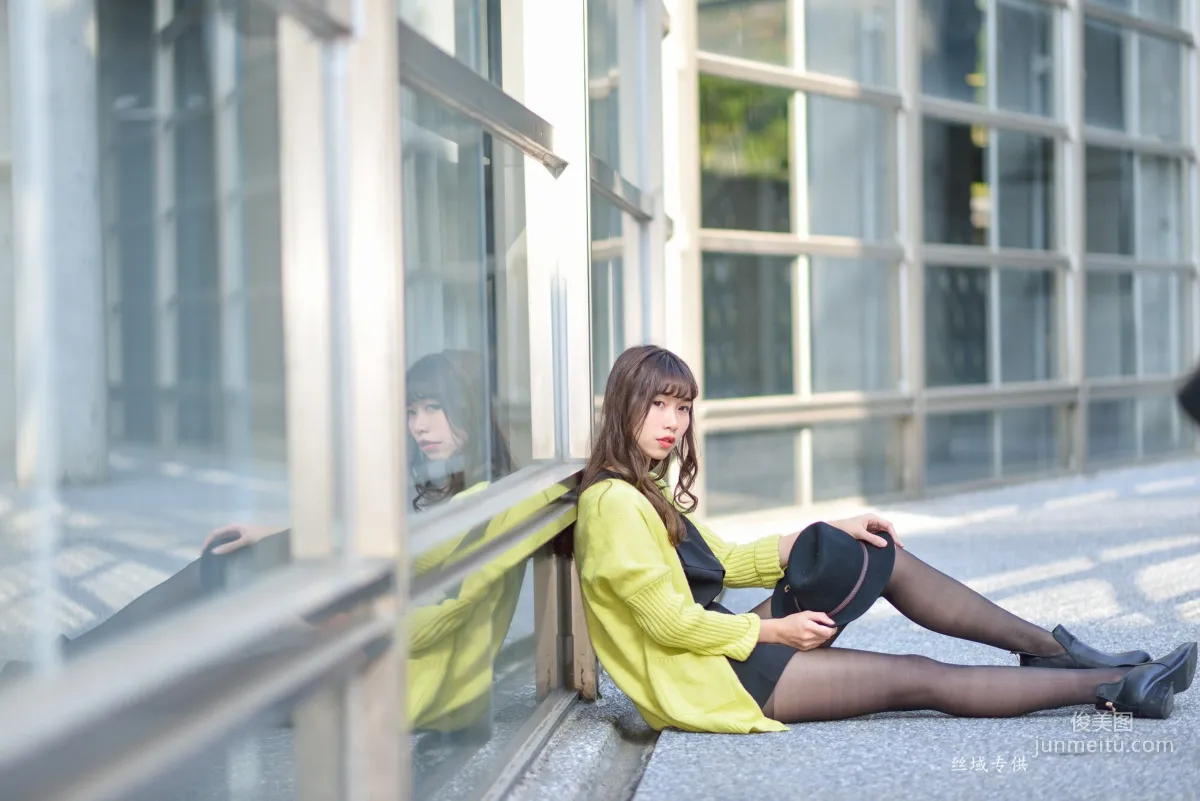 [Taiwan Beauties] Ti Ti National Taiwan Museum of Fine Arts. Fashion Black Stockings Street Snap Photo Set photo 85