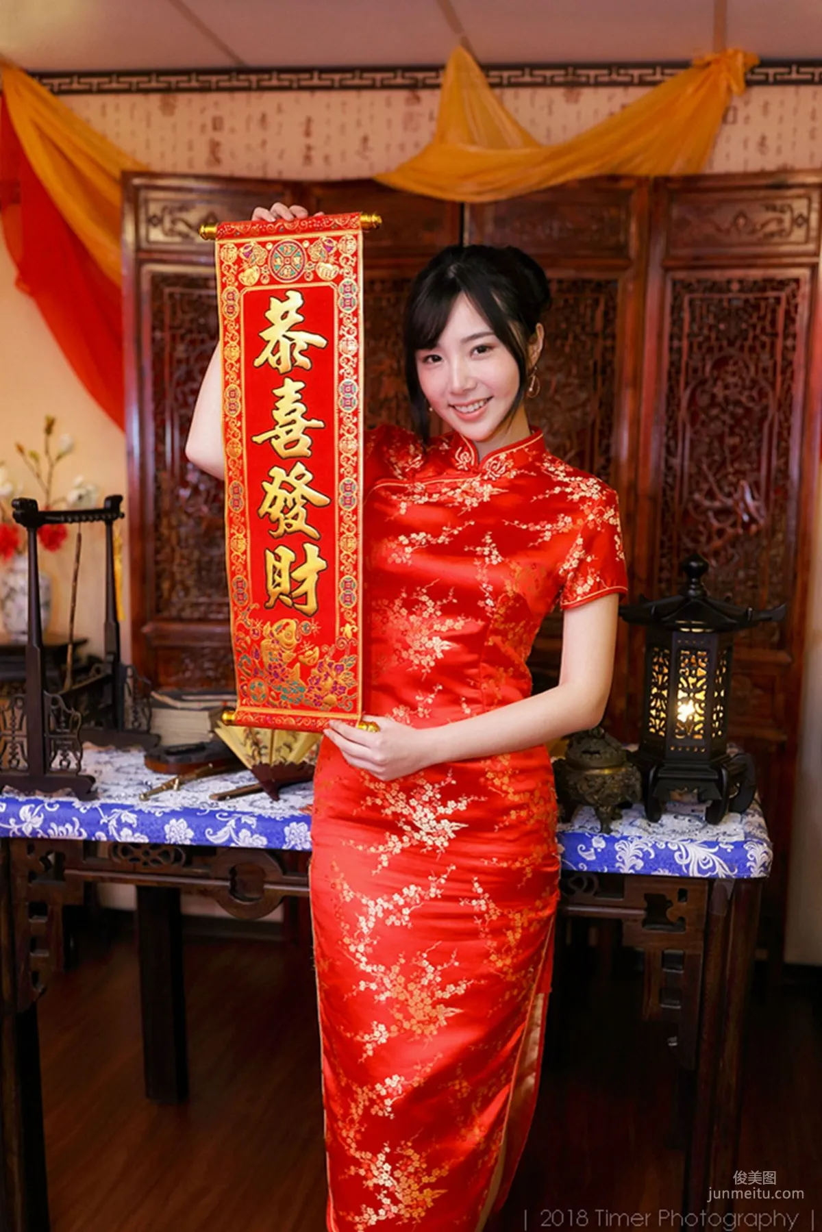 [Taiwan Beauties] Zora Chen Siying, New Year Fashion Studio Shoot (Part 1) Photo Set photo 10