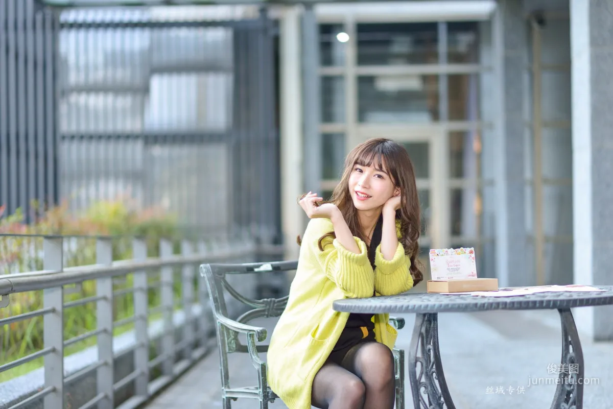 [Taiwan Beauties] Ti Ti National Taiwan Museum of Fine Arts. Fashion Black Stockings Street Snap Photo Set photo 33