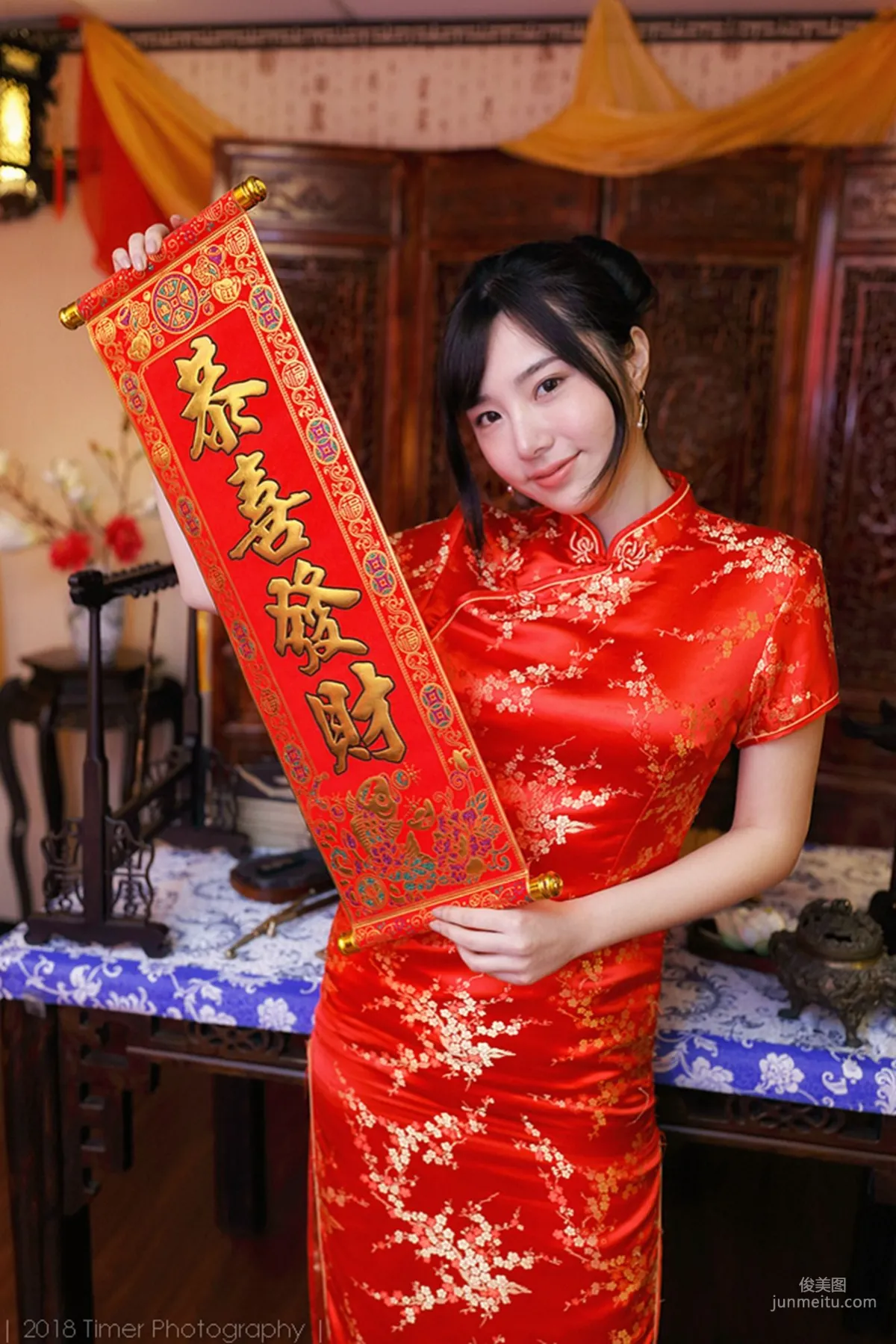 [Taiwan Beauties] Zora Chen Siying, New Year Fashion Studio Shoot (Part 1) Photo Set photo 7