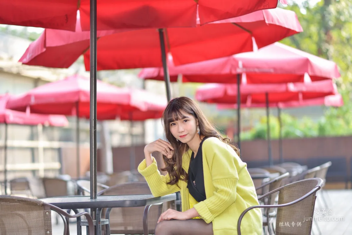 [Taiwan Beauties] Ti Ti National Taiwan Museum of Fine Arts. Fashion Black Stockings Street Snap Photo Set photo 103