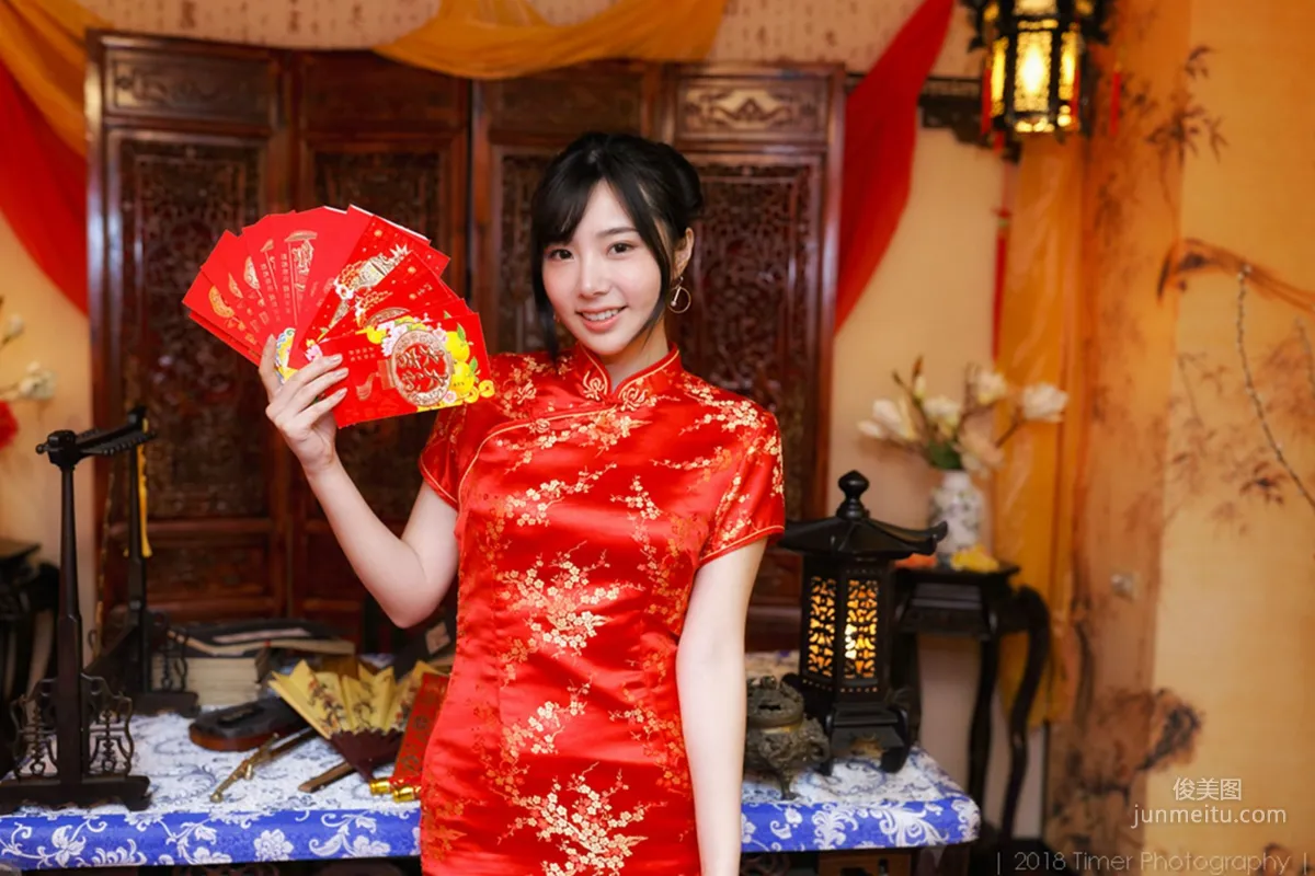[Taiwan Beauties] Zora Chen Siying, New Year Fashion Studio Shoot (Part 1) Photo Set photo 11