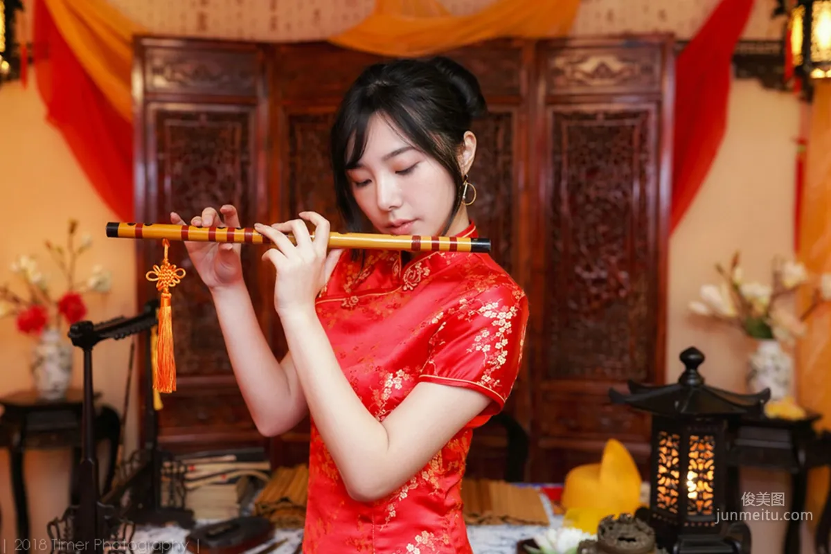 [Taiwan Beauties] Zora Chen Siying, New Year Fashion Studio Shoot (Part 1) Photo Set photo 59