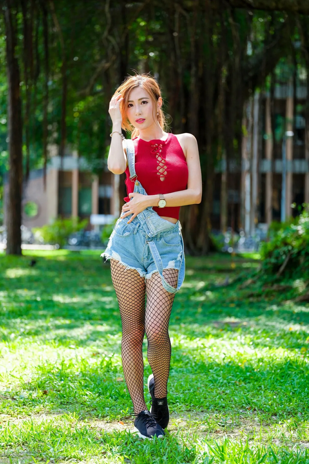 [台灣正妹] 黃艾比《外拍服裝》網襪系列 寫真集 5