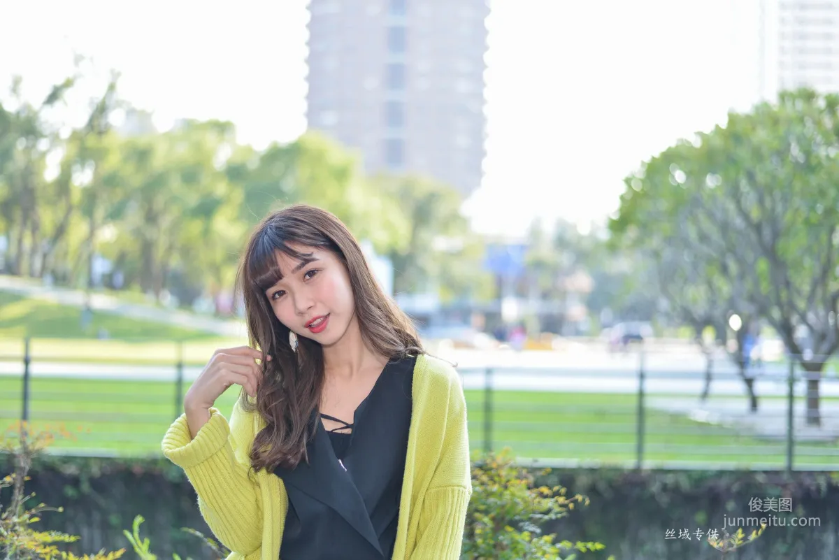 [Taiwan Beauties] Ti Ti National Taiwan Museum of Fine Arts. Fashion Black Stockings Street Snap Photo Set photo 16