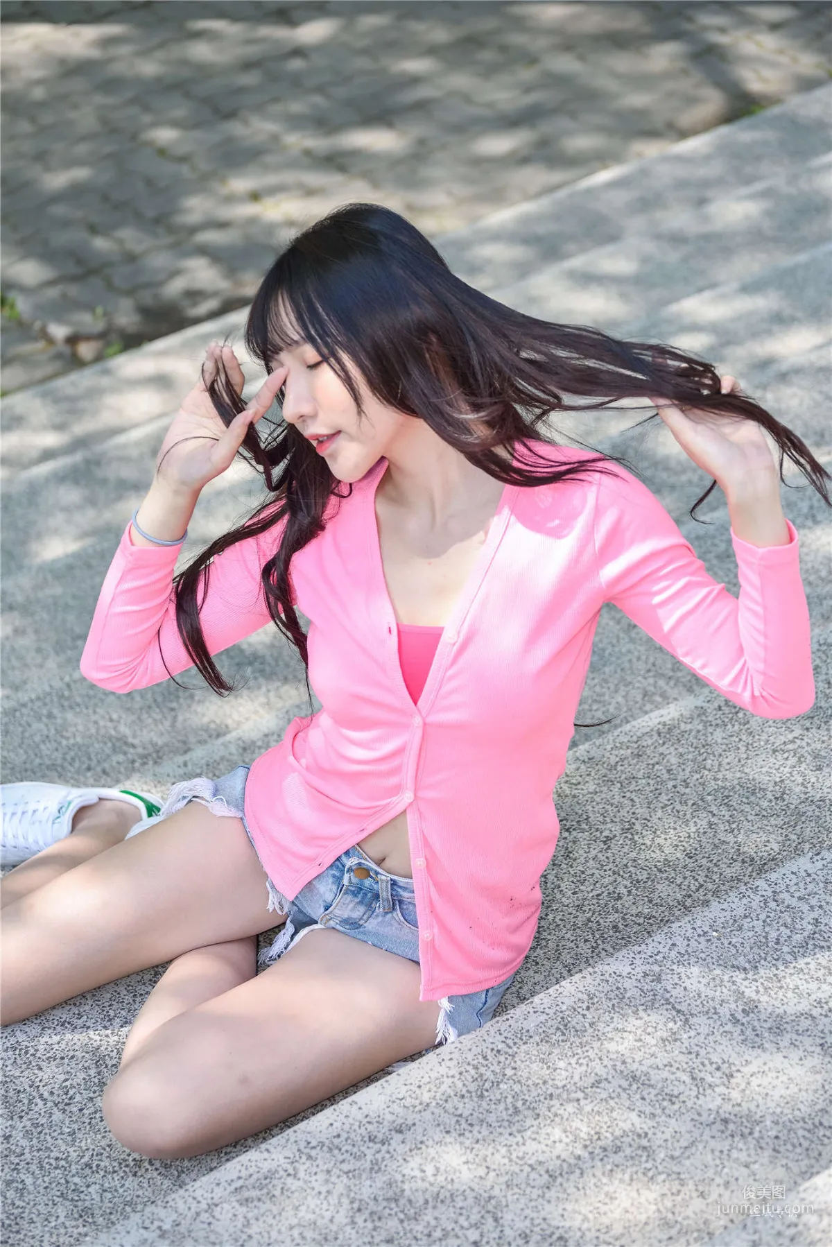 [Taiwan Beauties] Bi Bier Gome Fashion Denim Street Snap Photo Set photo 101
