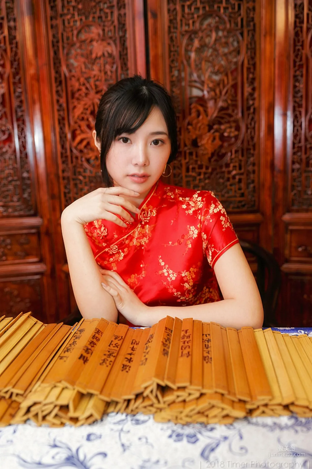 [Taiwan Beauties] Zora Chen Siying, New Year Fashion Studio Shoot (Part 1) Photo Set photo 48