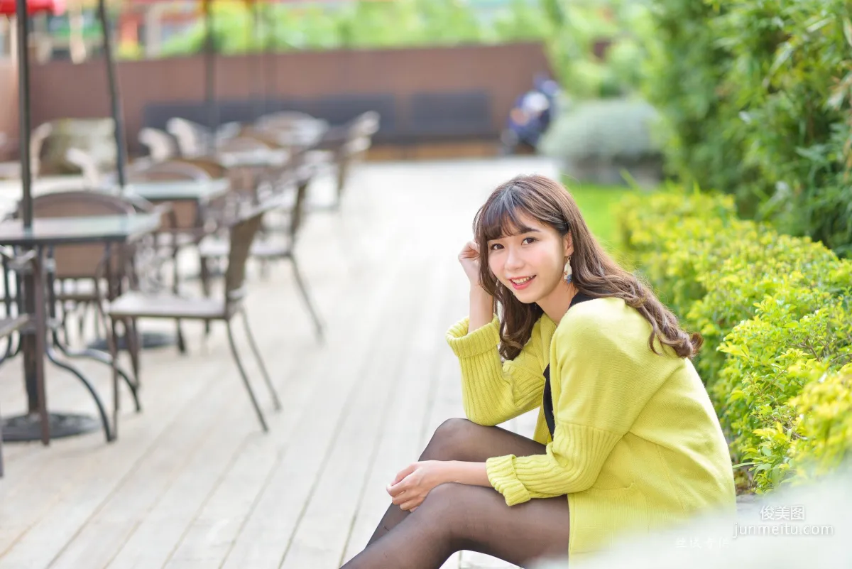 [Taiwan Beauties] Ti Ti National Taiwan Museum of Fine Arts. Fashion Black Stockings Street Snap Photo Set photo 105
