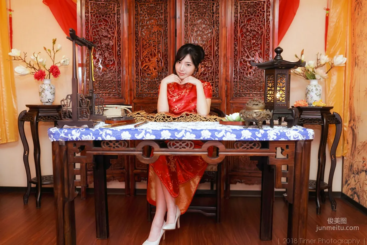 [Taiwan Beauties] Zora Chen Siying, New Year Fashion Studio Shoot (Part 1) Photo Set photo 43