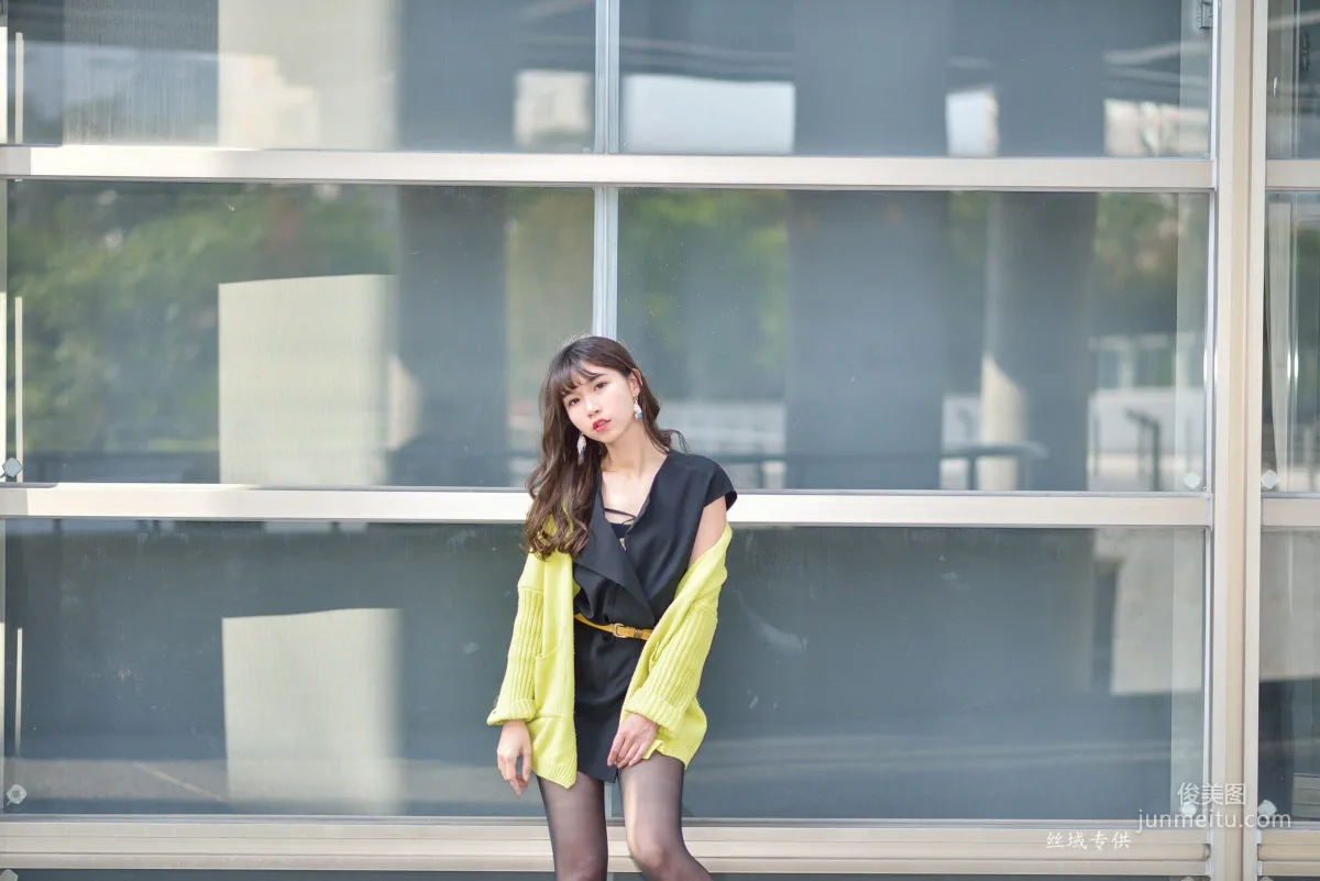 [Taiwan Beauties] Ti Ti National Taiwan Museum of Fine Arts. Fashion Black Stockings Street Snap Photo Set photo 80