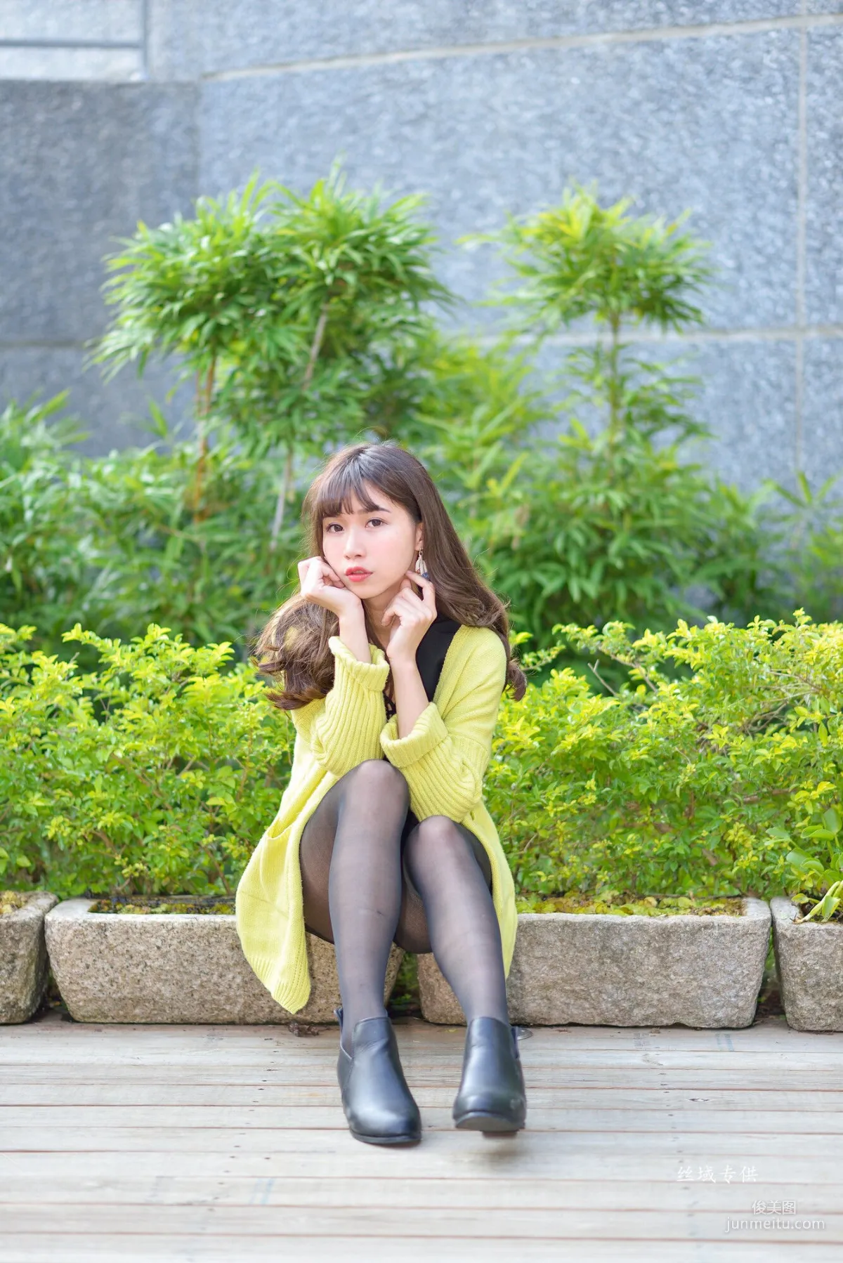[Taiwan Beauties] Ti Ti National Taiwan Museum of Fine Arts. Fashion Black Stockings Street Snap Photo Set photo 112