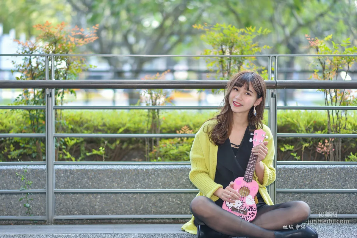 [Taiwan Beauties] Ti Ti National Taiwan Museum of Fine Arts. Fashion Black Stockings Street Snap Photo Set photo 59