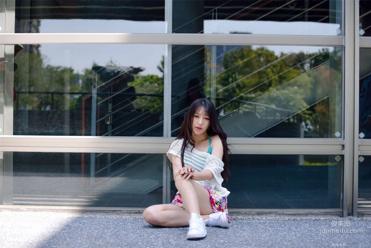 [Taiwan Beauties] Bi Bier, National Beauty. Fashion Fresh Outdoor Shoot Photo Set photo 107