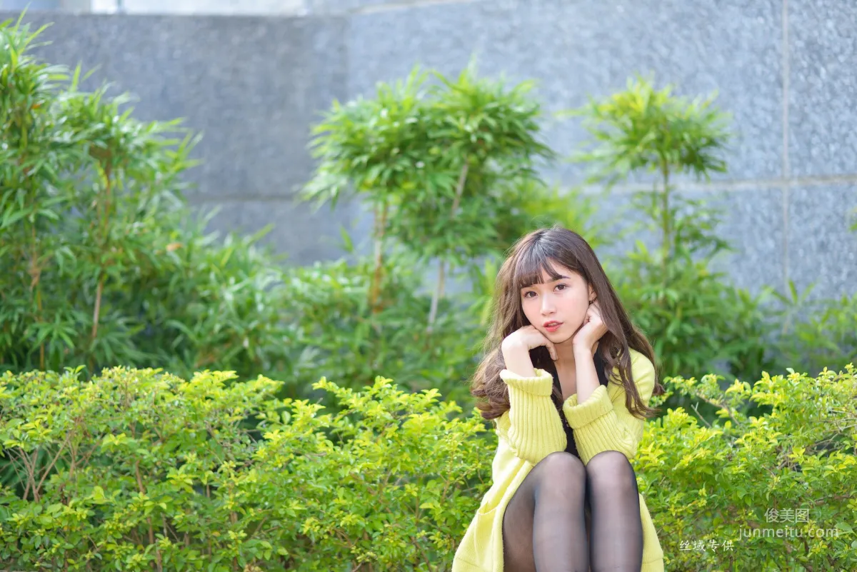 [Taiwan Beauties] Ti Ti National Taiwan Museum of Fine Arts. Fashion Black Stockings Street Snap Photo Set photo 113