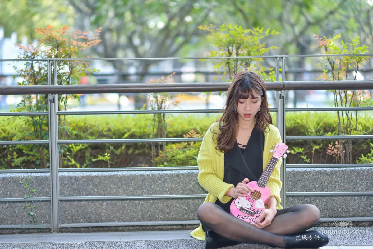 [Taiwan Beauties] Ti Ti National Taiwan Museum of Fine Arts. Fashion Black Stockings Street Snap Photo Set photo 61