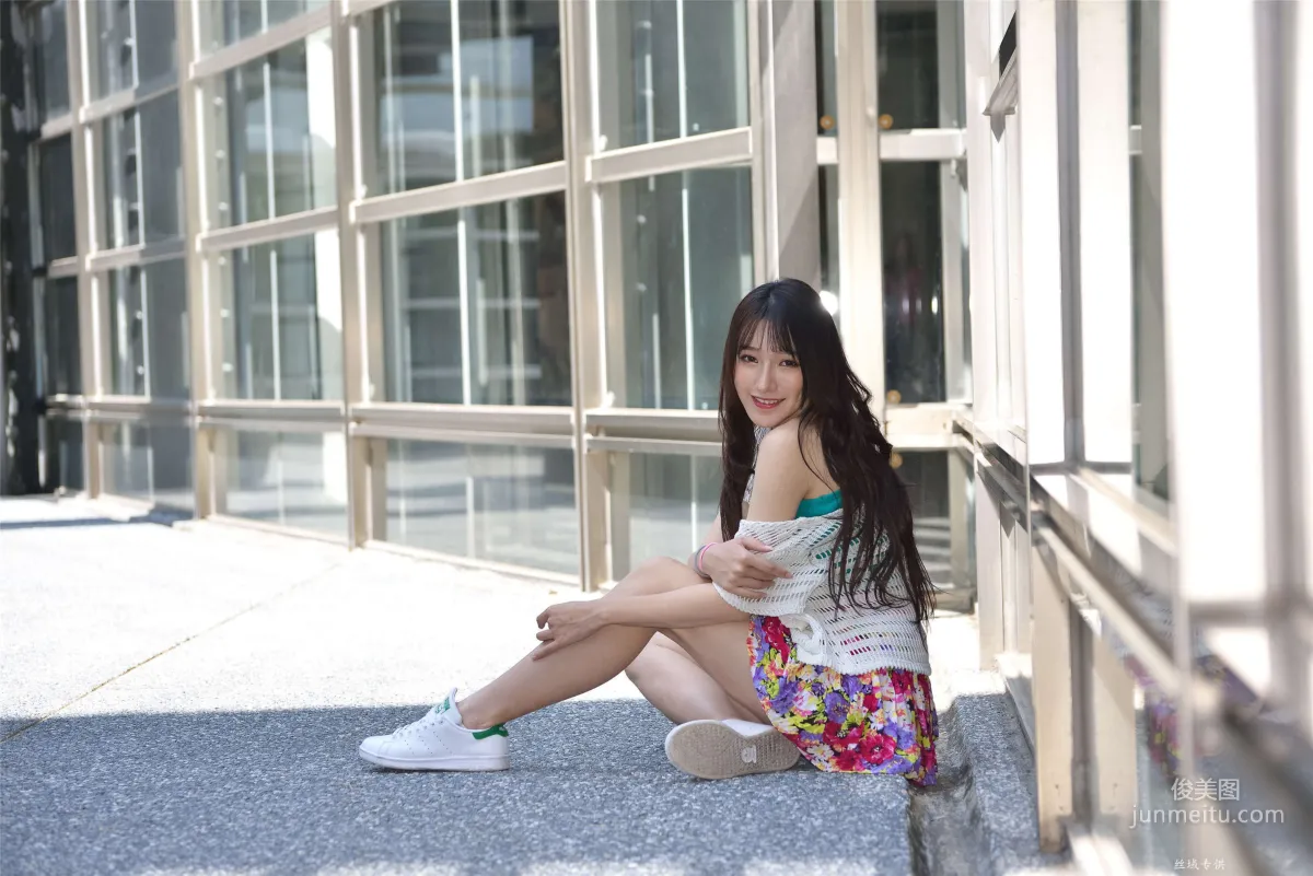 [Taiwan Beauties] Bi Bier, National Beauty. Fashion Fresh Outdoor Shoot Photo Set photo 100