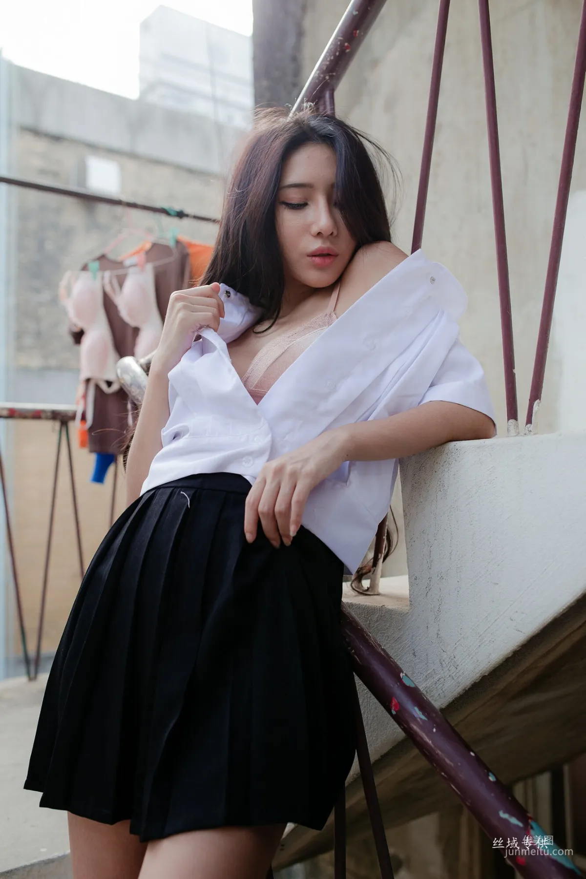 [台灣正妹] 沈綺綺《水手服內衣外拍》 寫真集 61