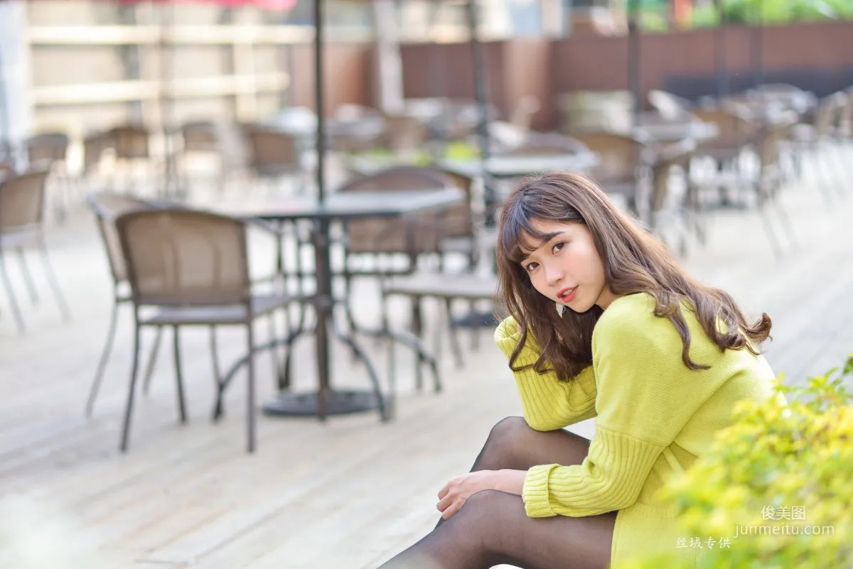 [Taiwan Beauties] Ti Ti National Taiwan Museum of Fine Arts. Fashion Black Stockings Street Snap Photo Set photo 108