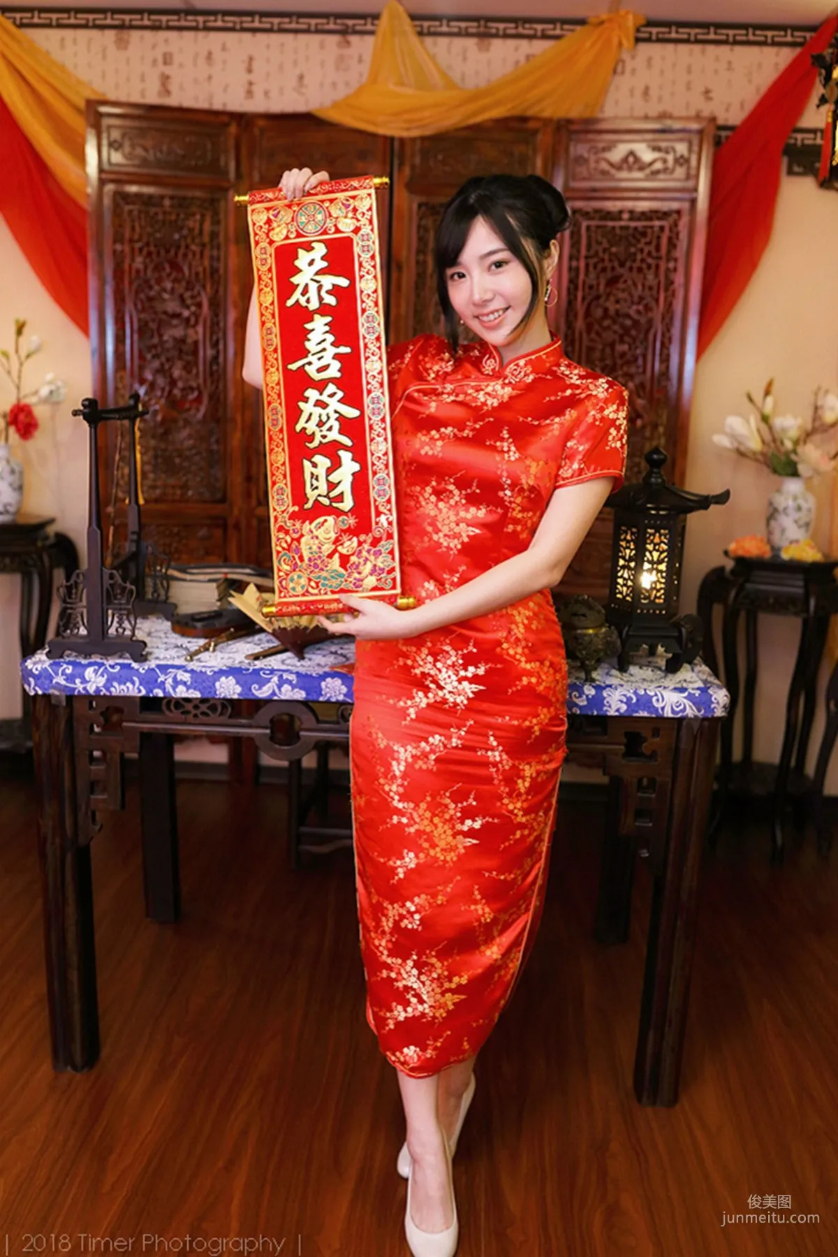 [Taiwan Beauties] Zora Chen Siying, New Year Fashion Studio Shoot (Part 1) Photo Set photo 5