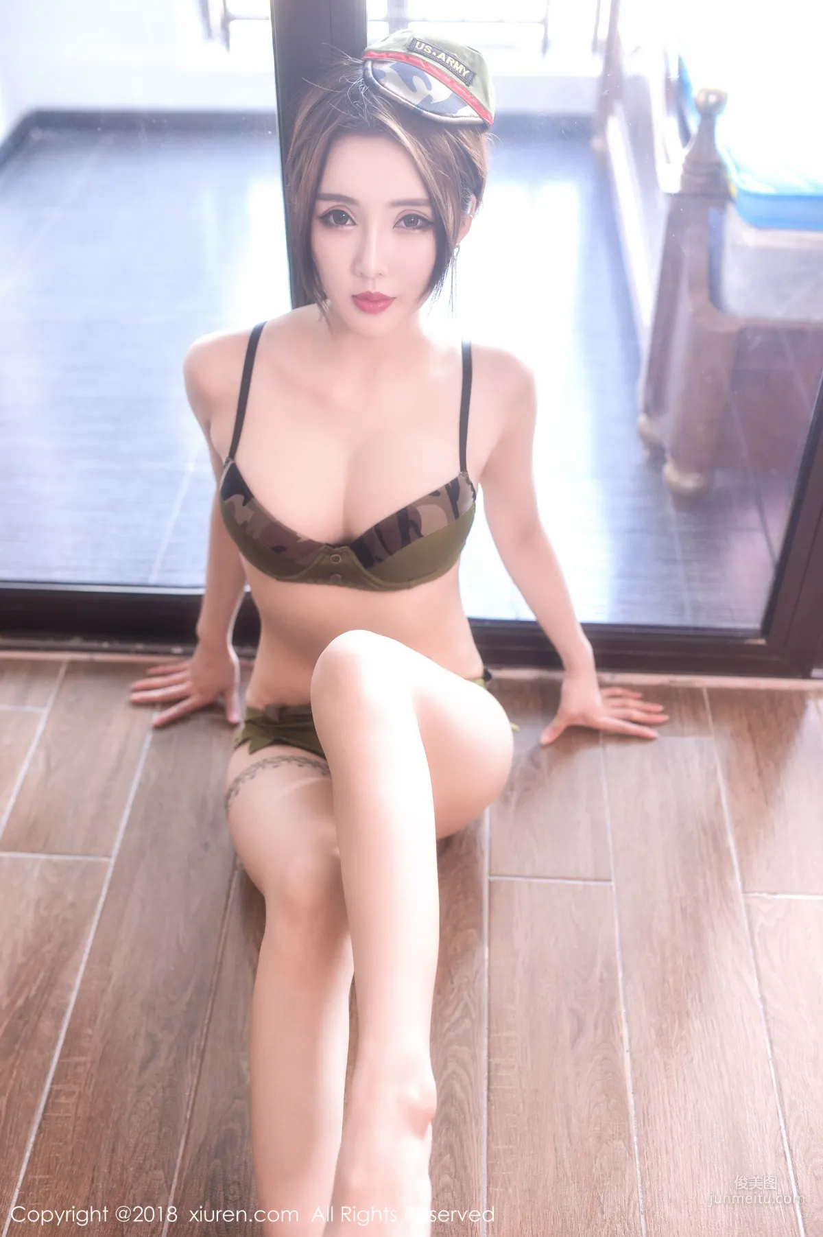 Model Ling Du《Beautiful Bust Policewoman Private Shoot》 [XiuRen] No.1065 Photo Set photo 8