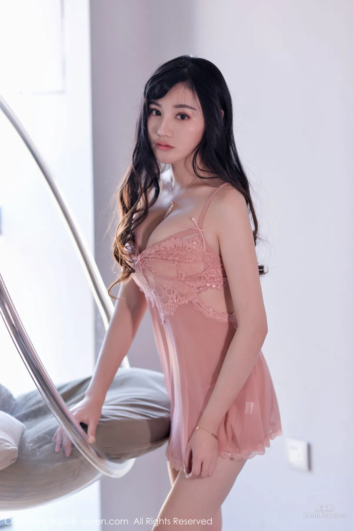 Miki Mixueer (Little Sweetheart Candy), Lingerie, Uniform, Black Stockings, Beautiful Legs [XiuRen] No.1093 Photo Set photo 3