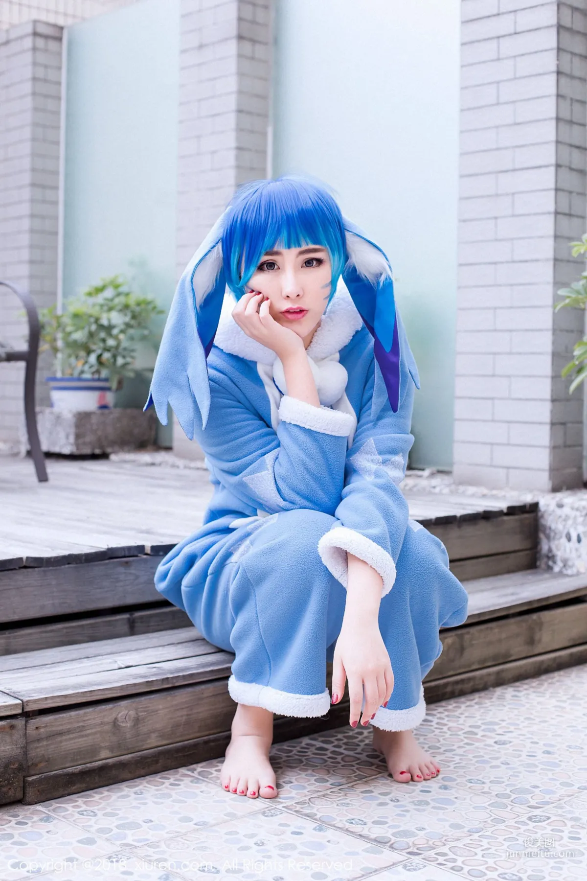 Meng Huli FoxYini "Bathroom Temptation + Soul-Stirring COS Series" [XiuRen] No1096 Photo Set photo 14