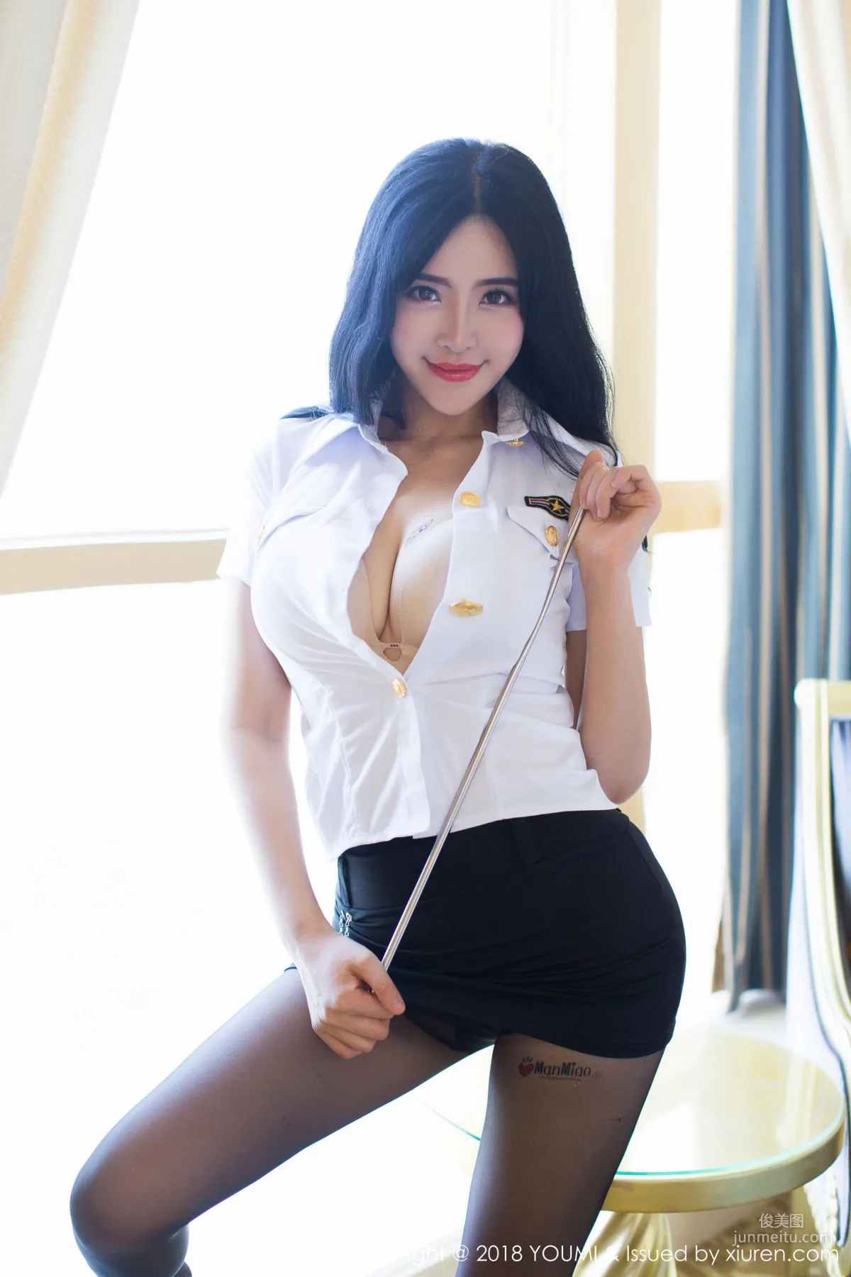 Liu Yuer, Sexy Lingerie Uniform Series [YouMi] Vol.185 Photo Set photo 10