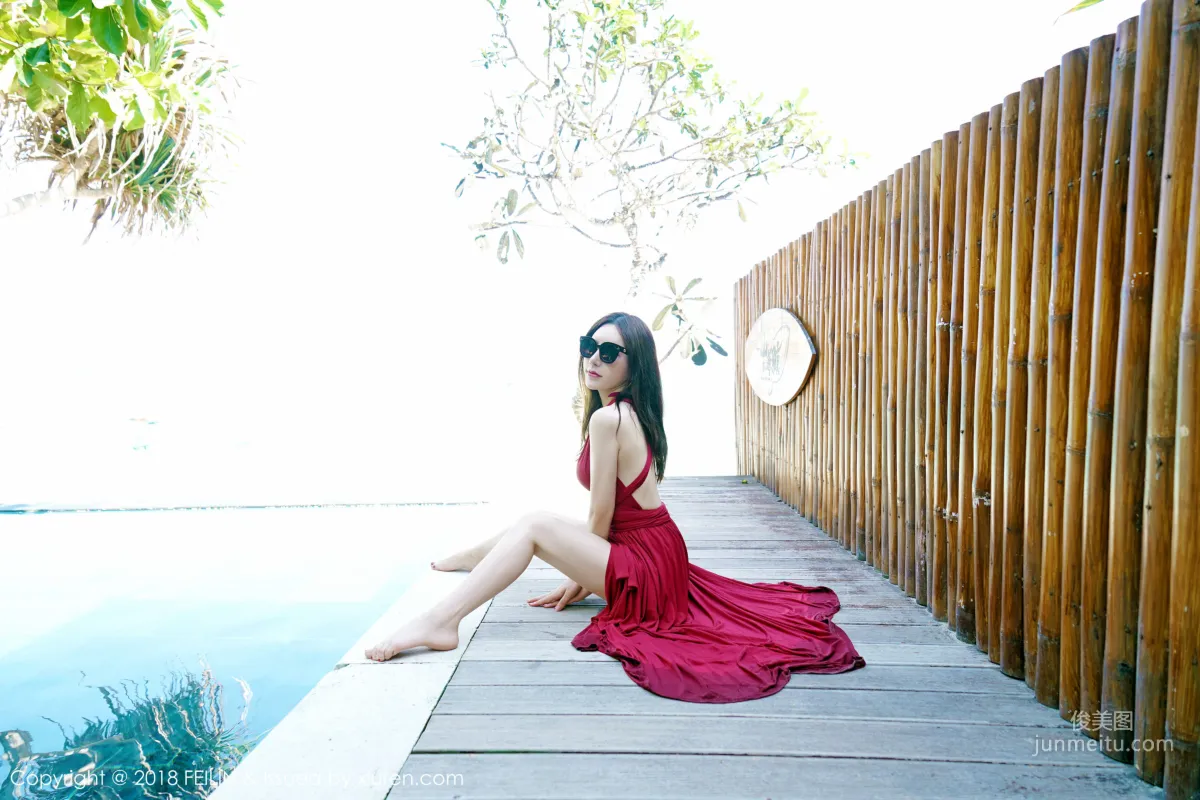 Zhou Yuxi, The Subtly Revealing Curve Temptation [FeiLin] VOL.152 Photo Set photo 9