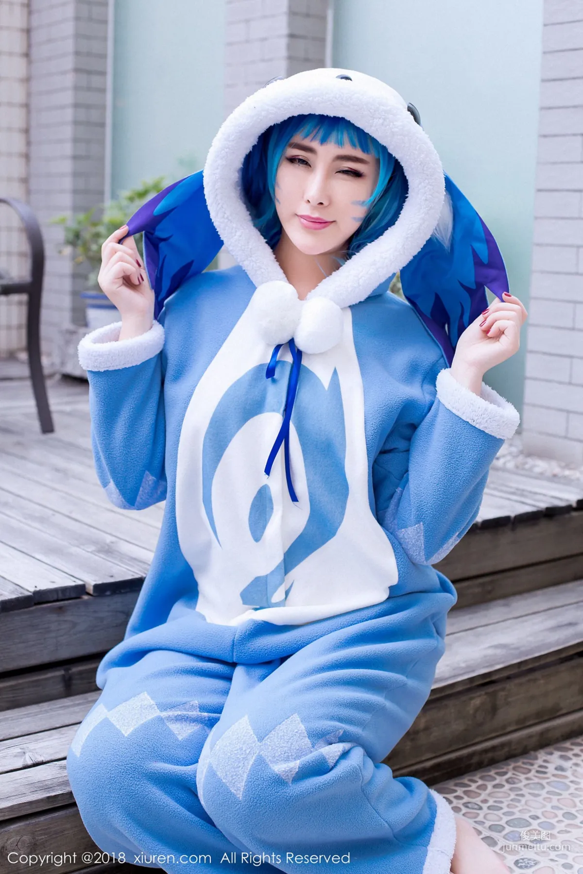 Meng Huli FoxYini "Bathroom Temptation + Soul-Stirring COS Series" [XiuRen] No1096 Photo Set photo 16