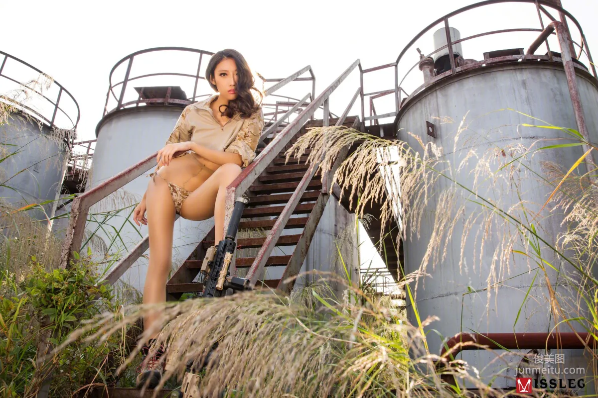 Ling Baoer "Camouflage and Purple" [MissLeg] V008 Photo Set photo 59