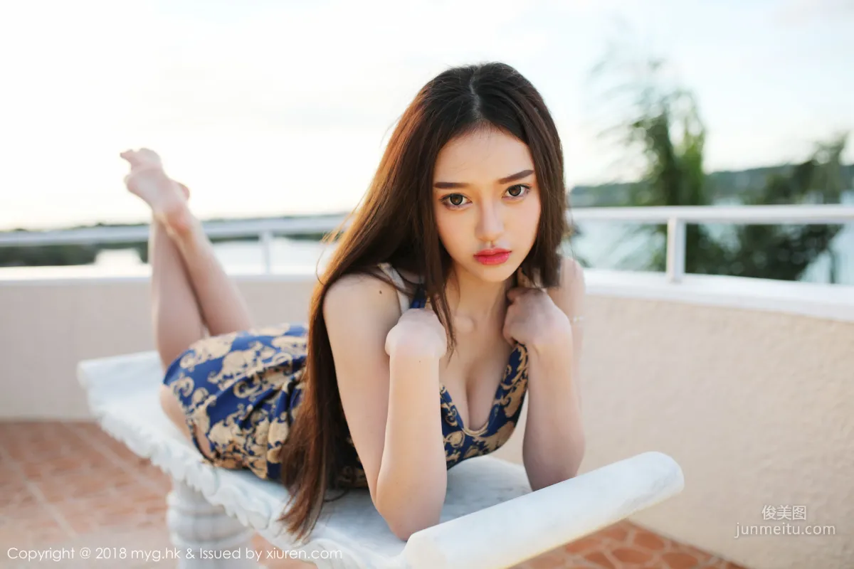 Tang Qier il, Outdoor Shoot Charming Qipao Series [MyGirl] Vol.300 Photo Set photo 2