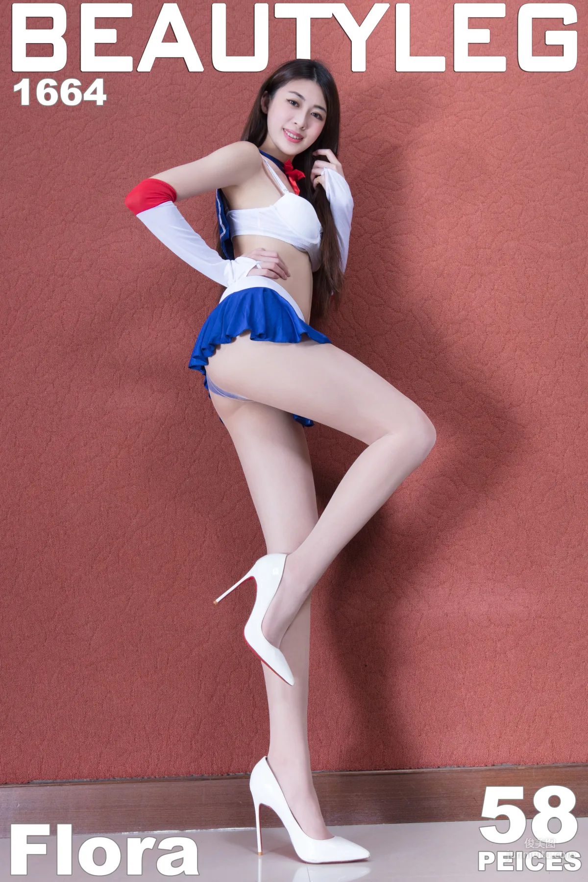 腿模Flora《肉絲襪長腿》 [Beautyleg] No.1664 寫真集 1